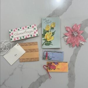 Vintage Christmas Gift‎ Tags Paper Ephemera Lot Gibson Holiday Tags